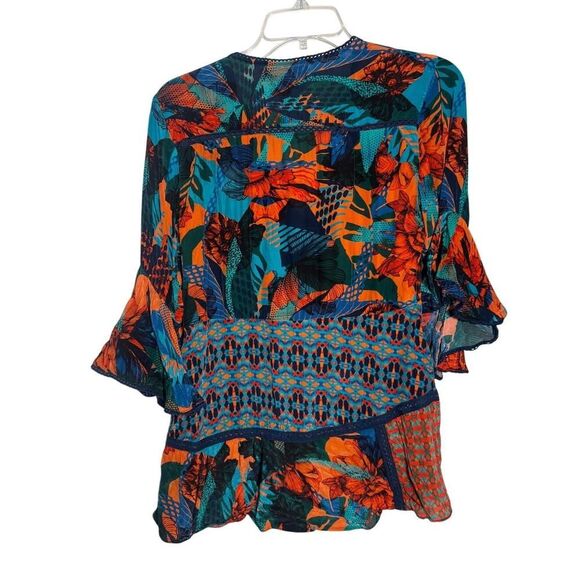 Bhanuni by Jyoti CELESTINE EMBROIDERED BLOUSE Sz. S - Picture 5 of 9